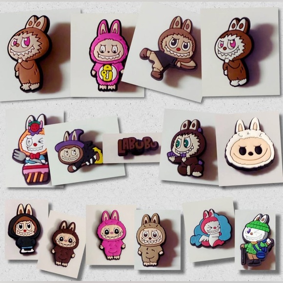 (10 for $10) Labubu Croc Charm Jibbit Shoe Charm Disney Croc Charms - Picture 3 of 9